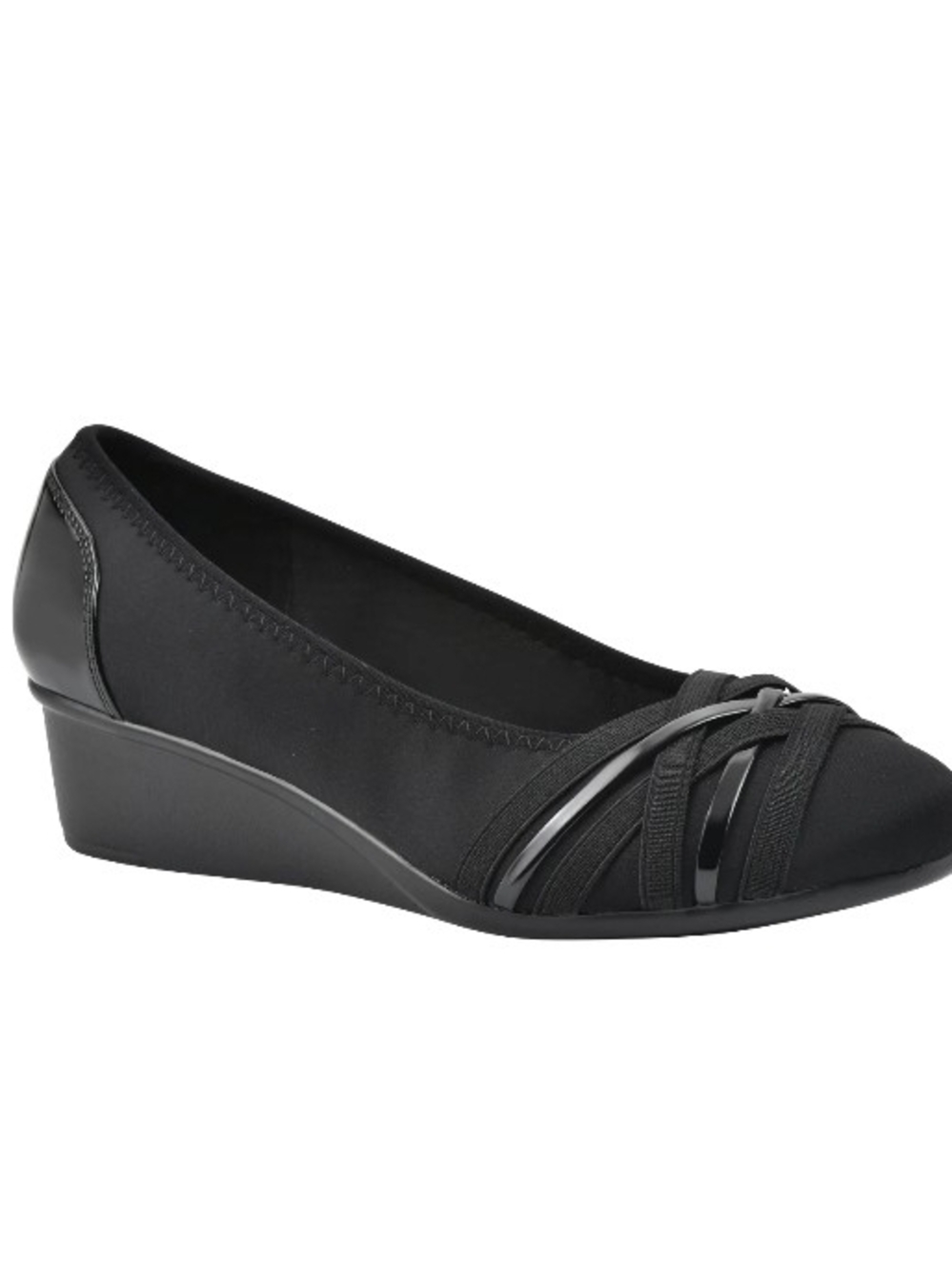 New Cliffs by White Mountain Bowie Wedge Women's Shoes Wide Width